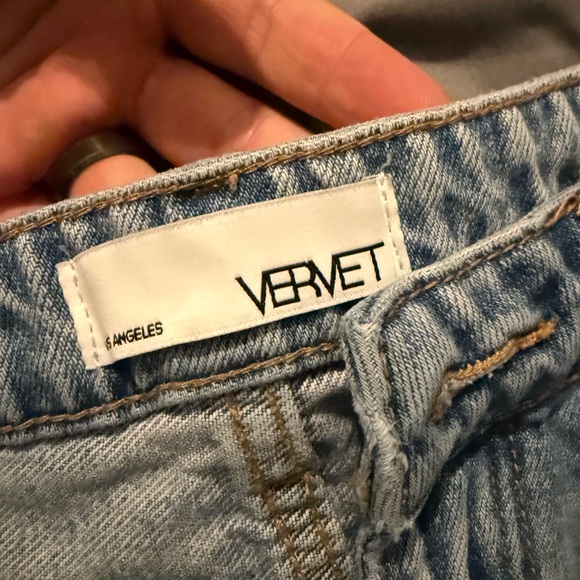 High Rise Distressed Blue Jeans - Picture 4 of 6